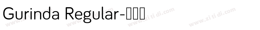 Gurinda Regular字体转换